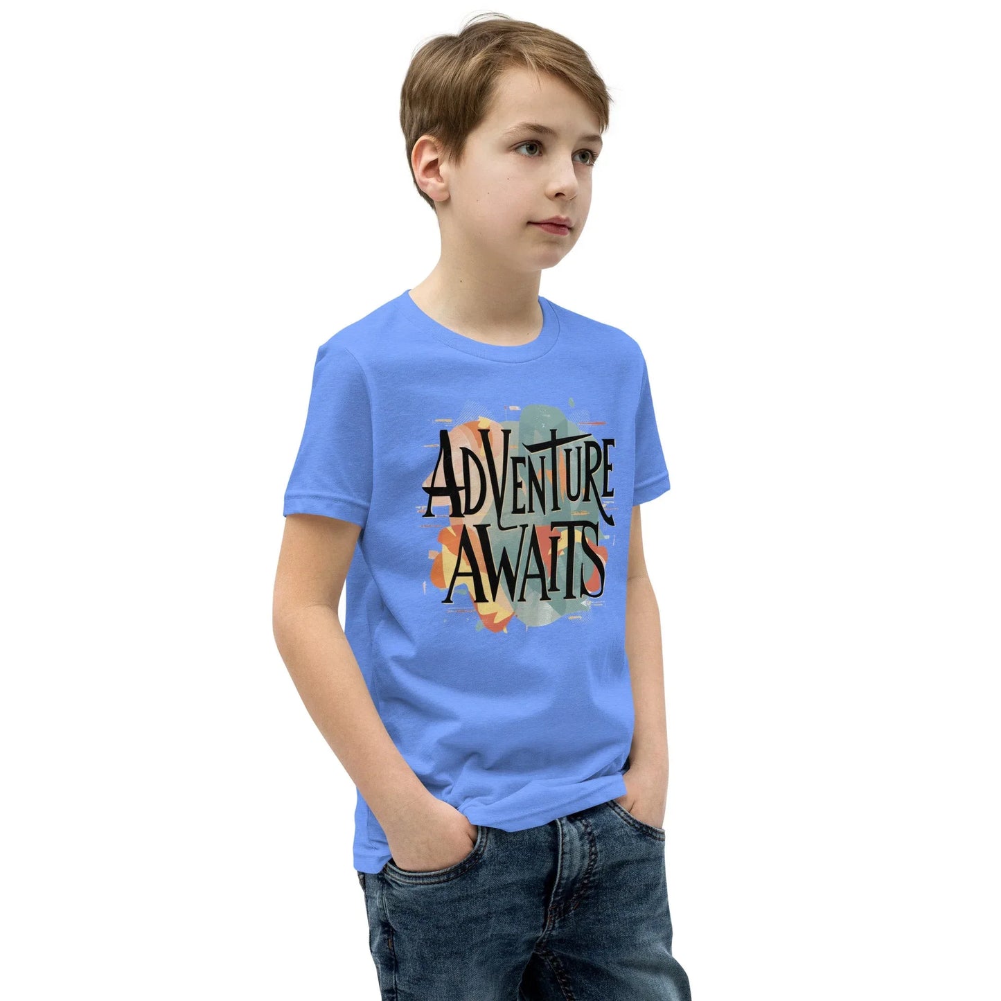 Youth Short Sleeve | Adventure Awaits - T-Shirt - AwRans Clothing