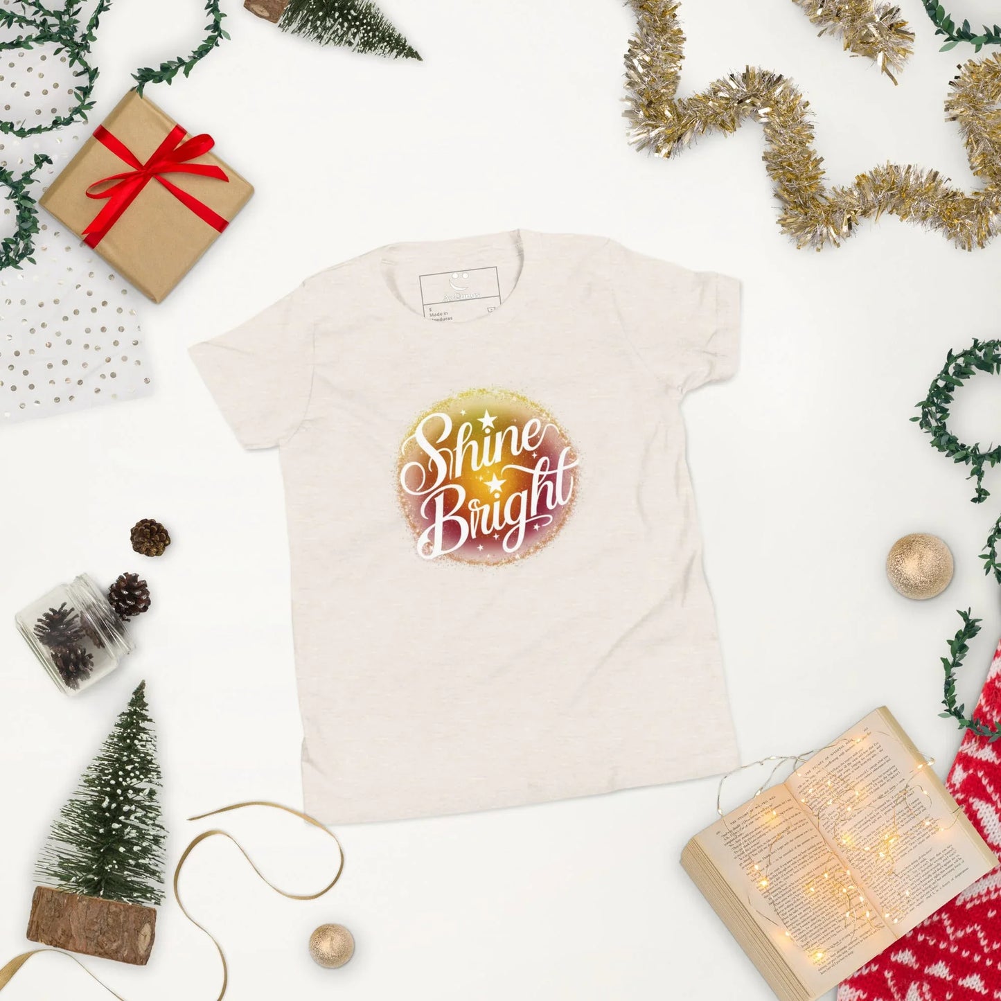 Youth Short Sleeve | Shine And Bright - T-Shirt - AwRans Clothing