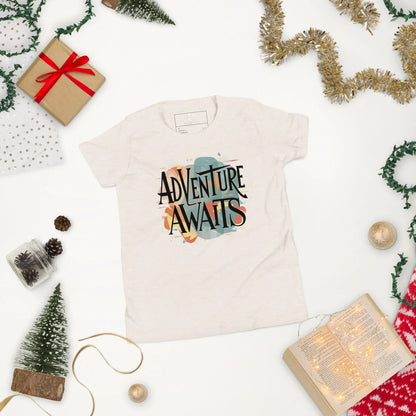Youth Short Sleeve | Adventure Awaits - T-Shirt - AwRans Clothing