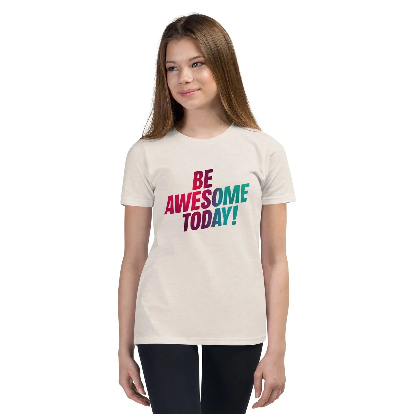 Youth Short Sleeve | BE AWESOME TODAY! - T-Shirt - AwRans Clothing
