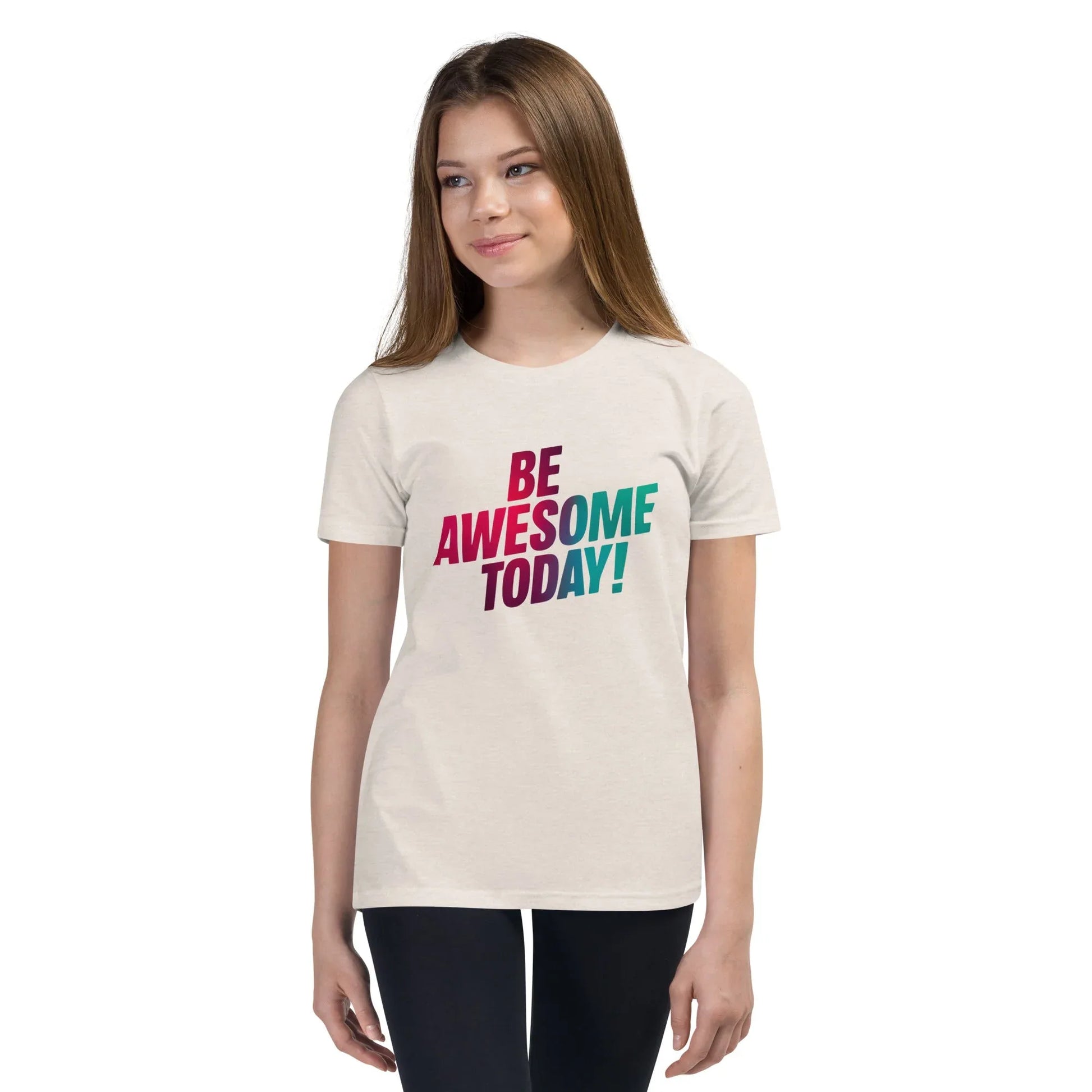 Youth Short Sleeve | BE AWESOME TODAY! - T-Shirt - AwRans Clothing