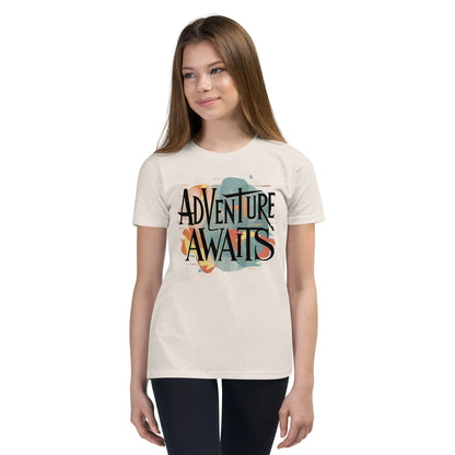 Youth Short Sleeve | Adventure Awaits - T-Shirt - AwRans Clothing