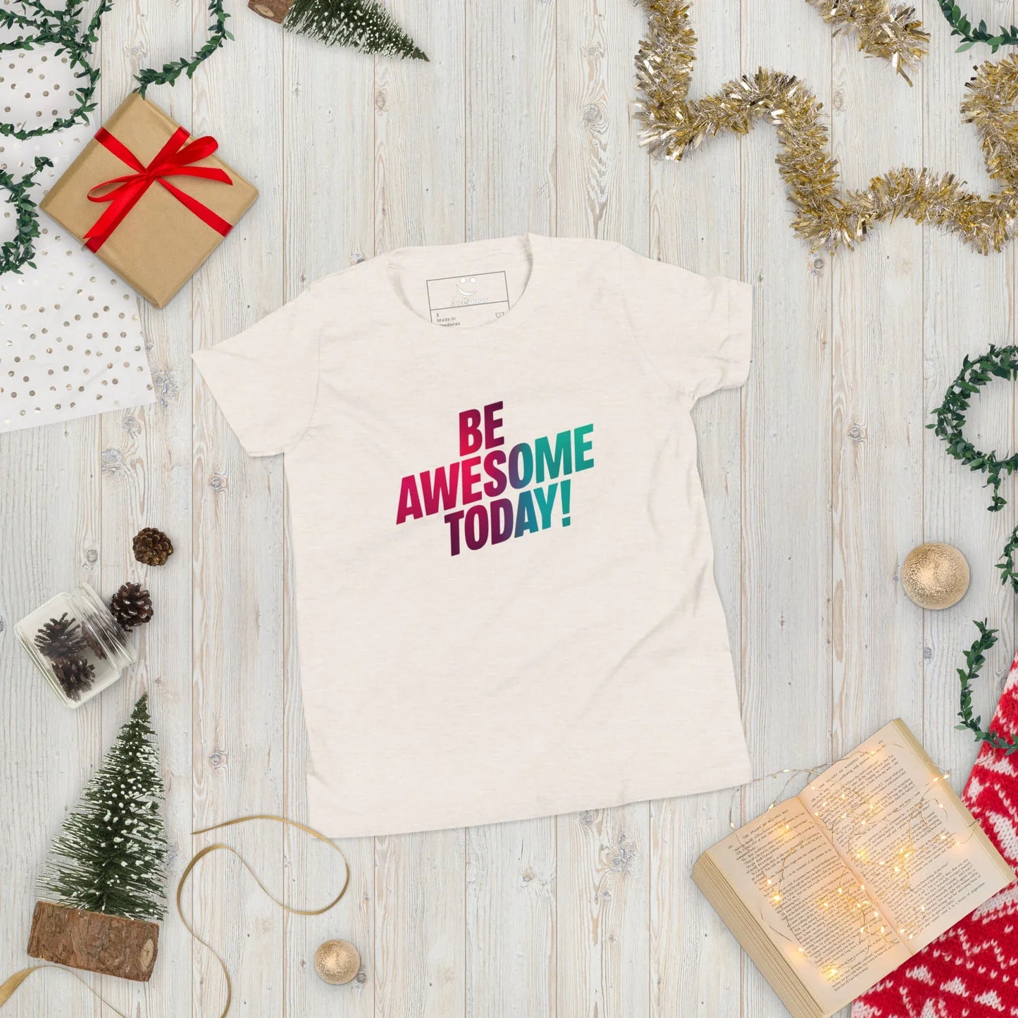 Youth Short Sleeve | BE AWESOME TODAY! - T-Shirt - AwRans Clothing