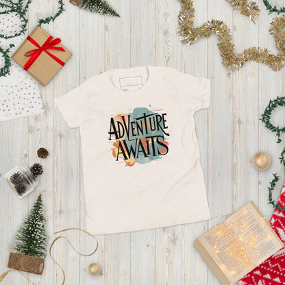 Youth Short Sleeve | Adventure Awaits - T-Shirt - AwRans Clothing