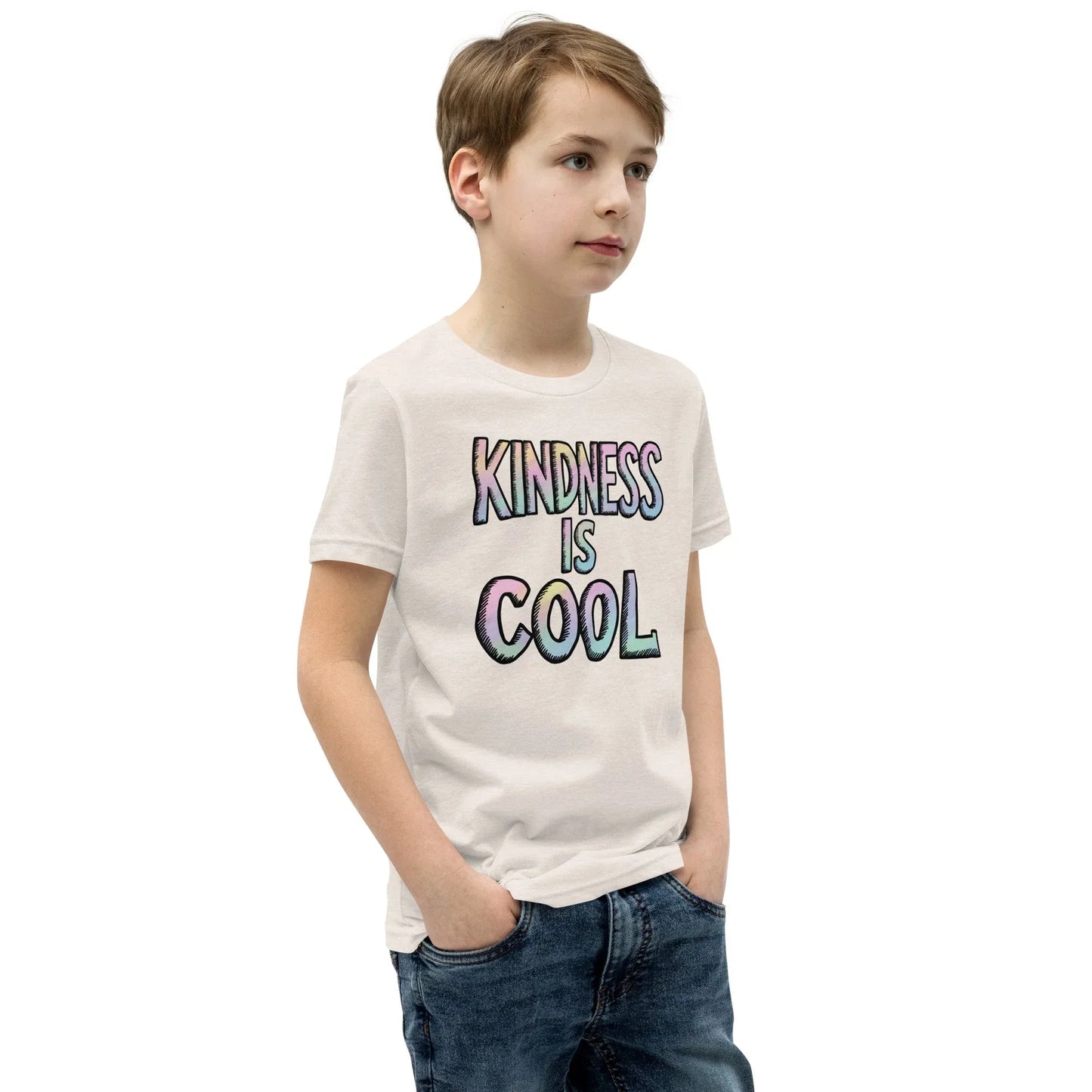 Youth Short Sleeve | KINDNESS IS COOL - T-Shirt - AwRans Clothing