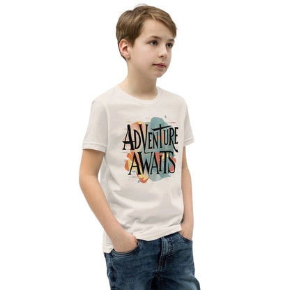 Youth Short Sleeve | Adventure Awaits - T-Shirt - AwRans Clothing