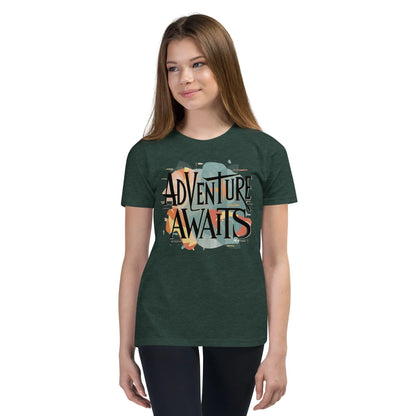Youth Short Sleeve | Adventure Awaits - T-Shirt - AwRans Clothing