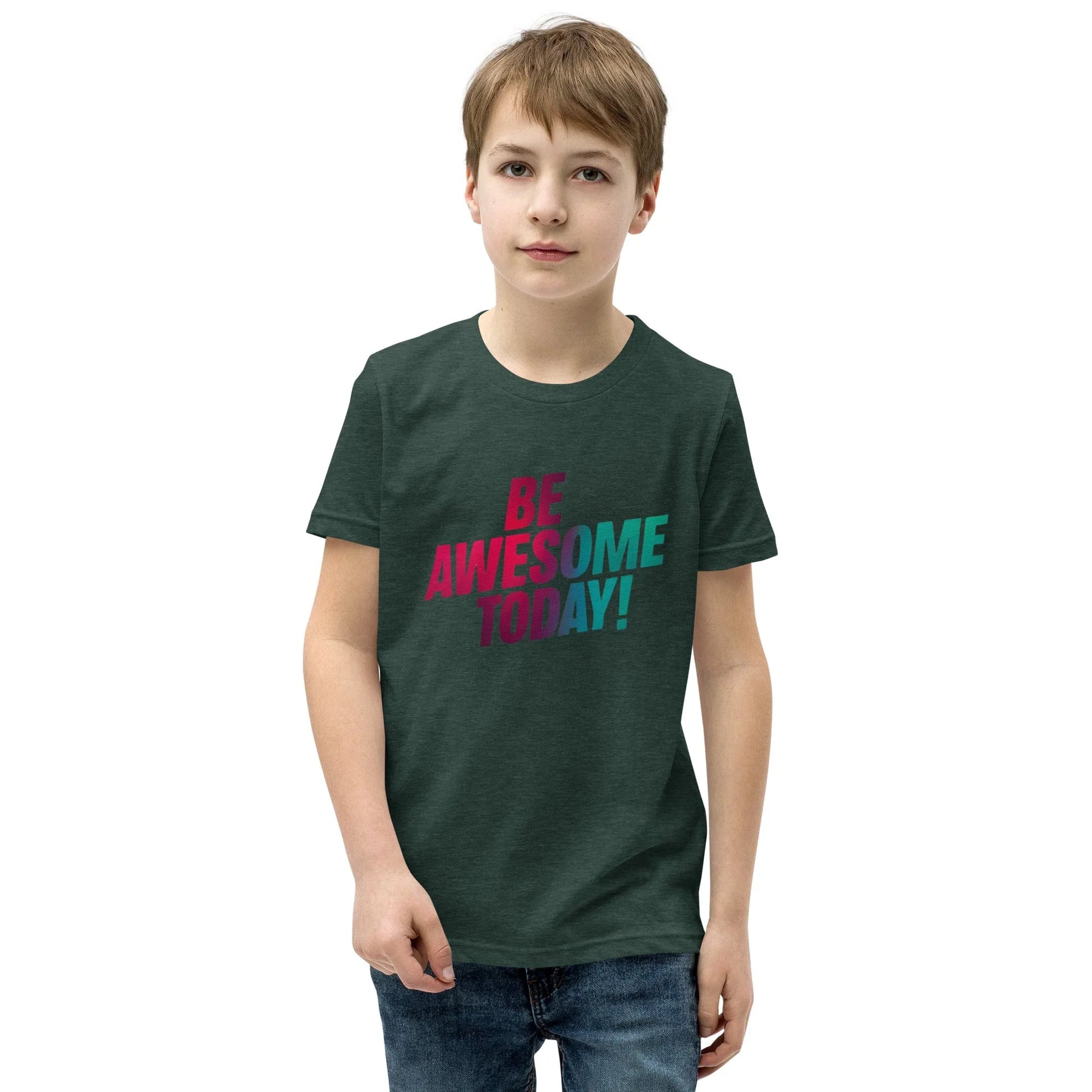 Youth Short Sleeve | BE AWESOME TODAY! - T-Shirt - AwRans Clothing