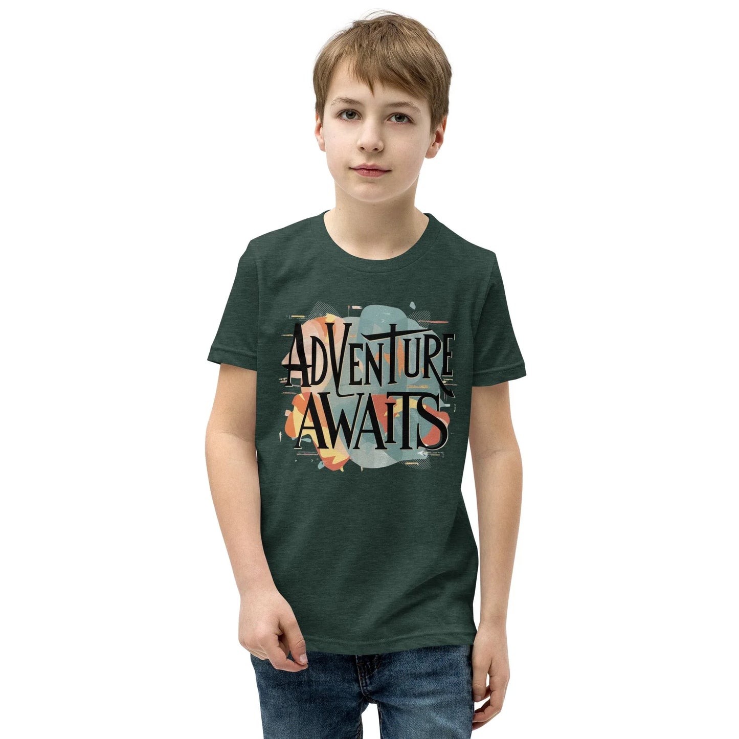 Youth Short Sleeve | Adventure Awaits - T-Shirt - AwRans Clothing