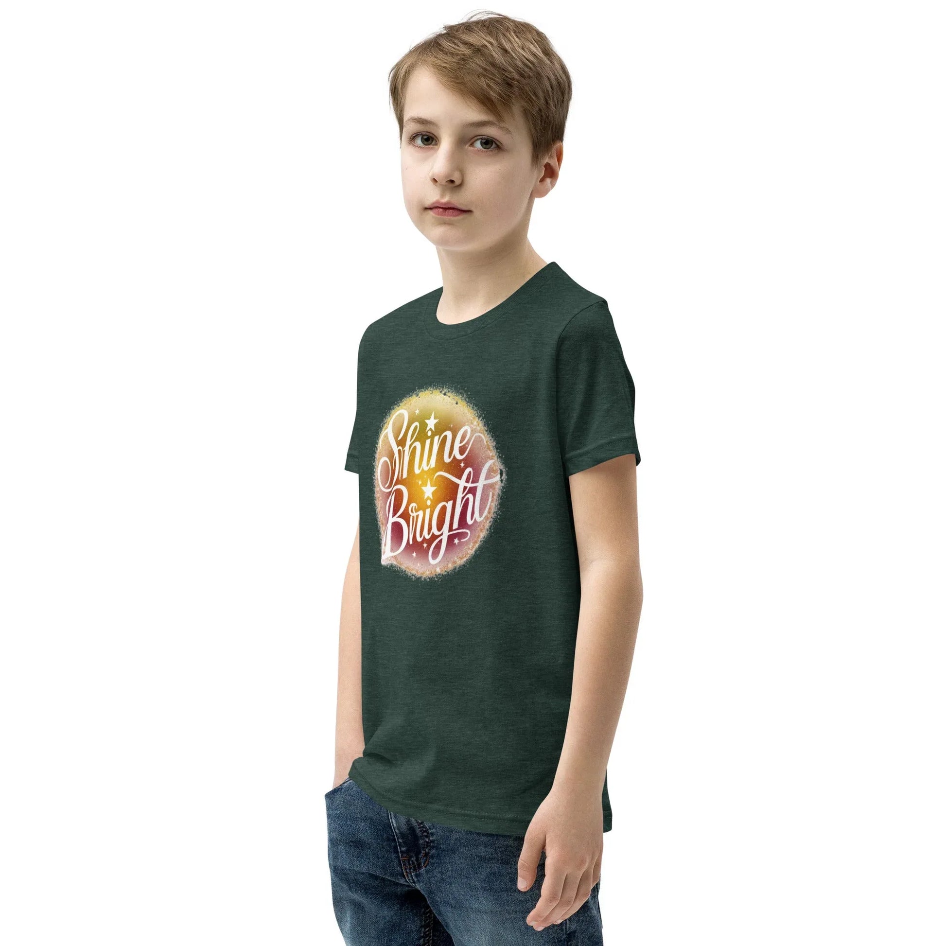 Youth Short Sleeve | Shine And Bright - T-Shirt - AwRans Clothing