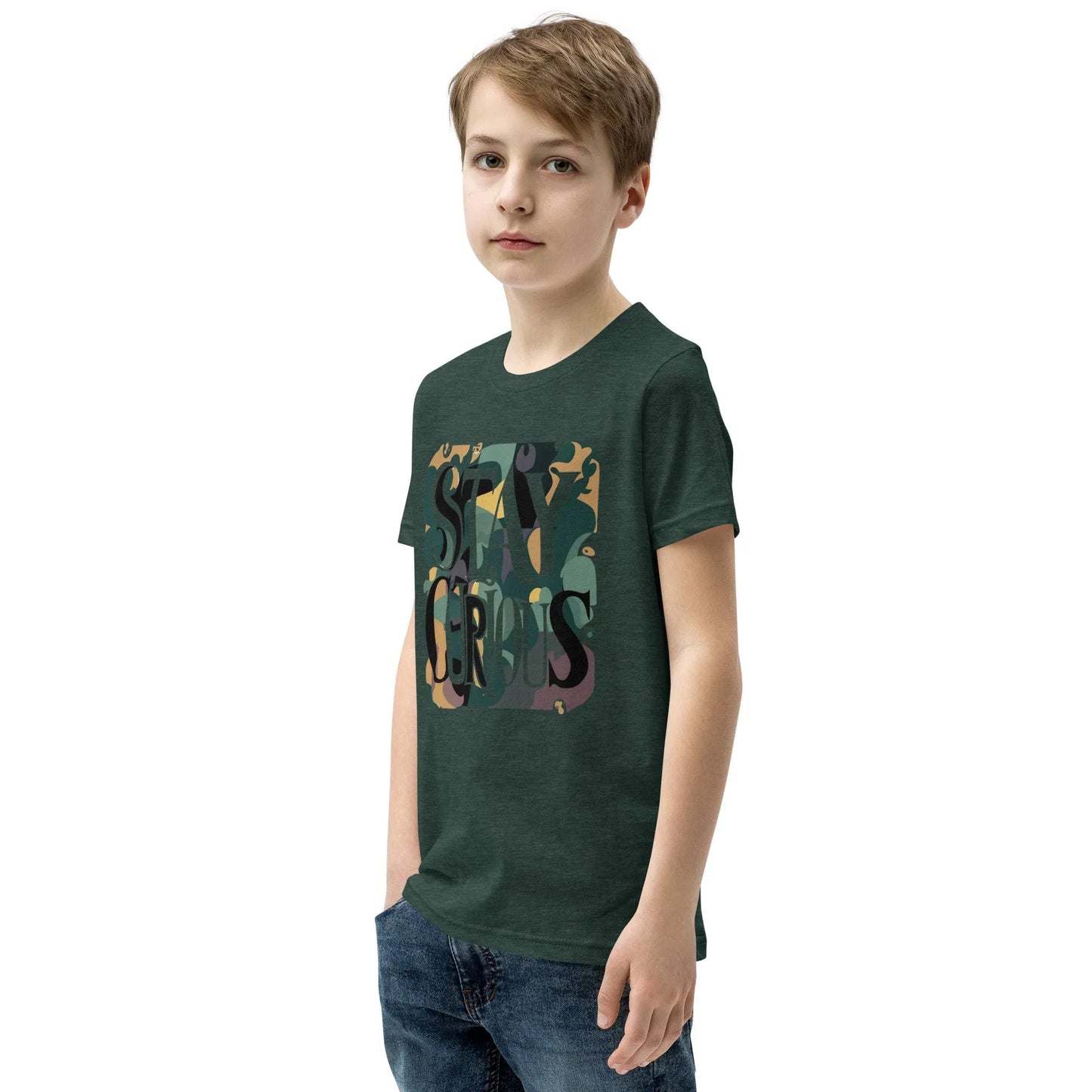 Youth Short Sleeve | Stay Curious - T-Shirt - AwRans Clothing