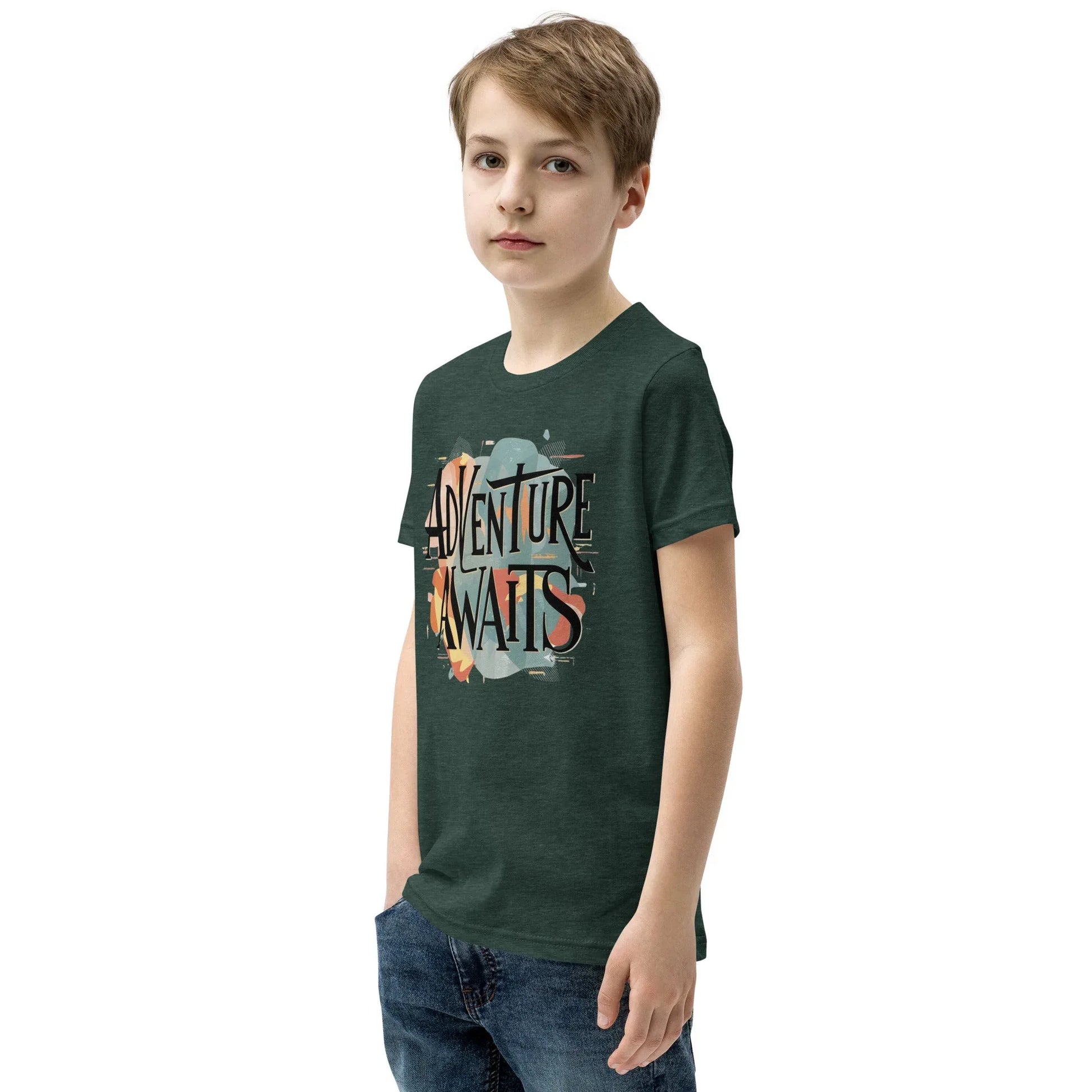 Youth Short Sleeve | Adventure Awaits - T-Shirt - AwRans Clothing