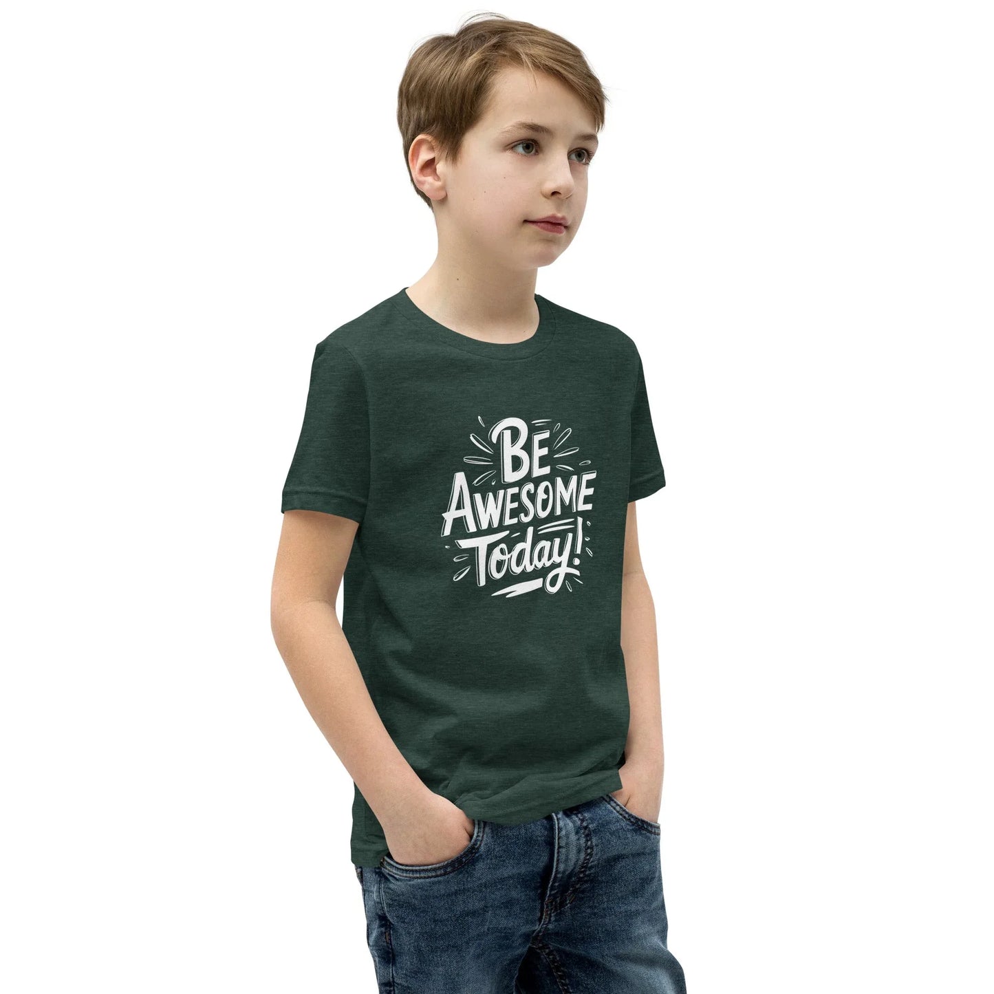 Youth Short Sleeve | BE AWESOME TODAY! - T-Shirt - AwRans Clothing