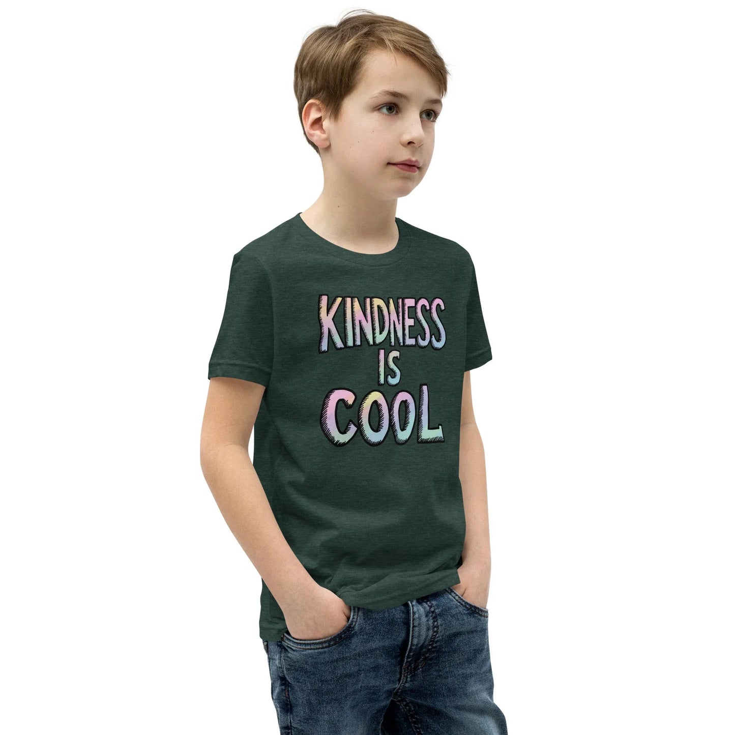 Youth Short Sleeve | KINDNESS IS COOL - T-Shirt - AwRans Clothing