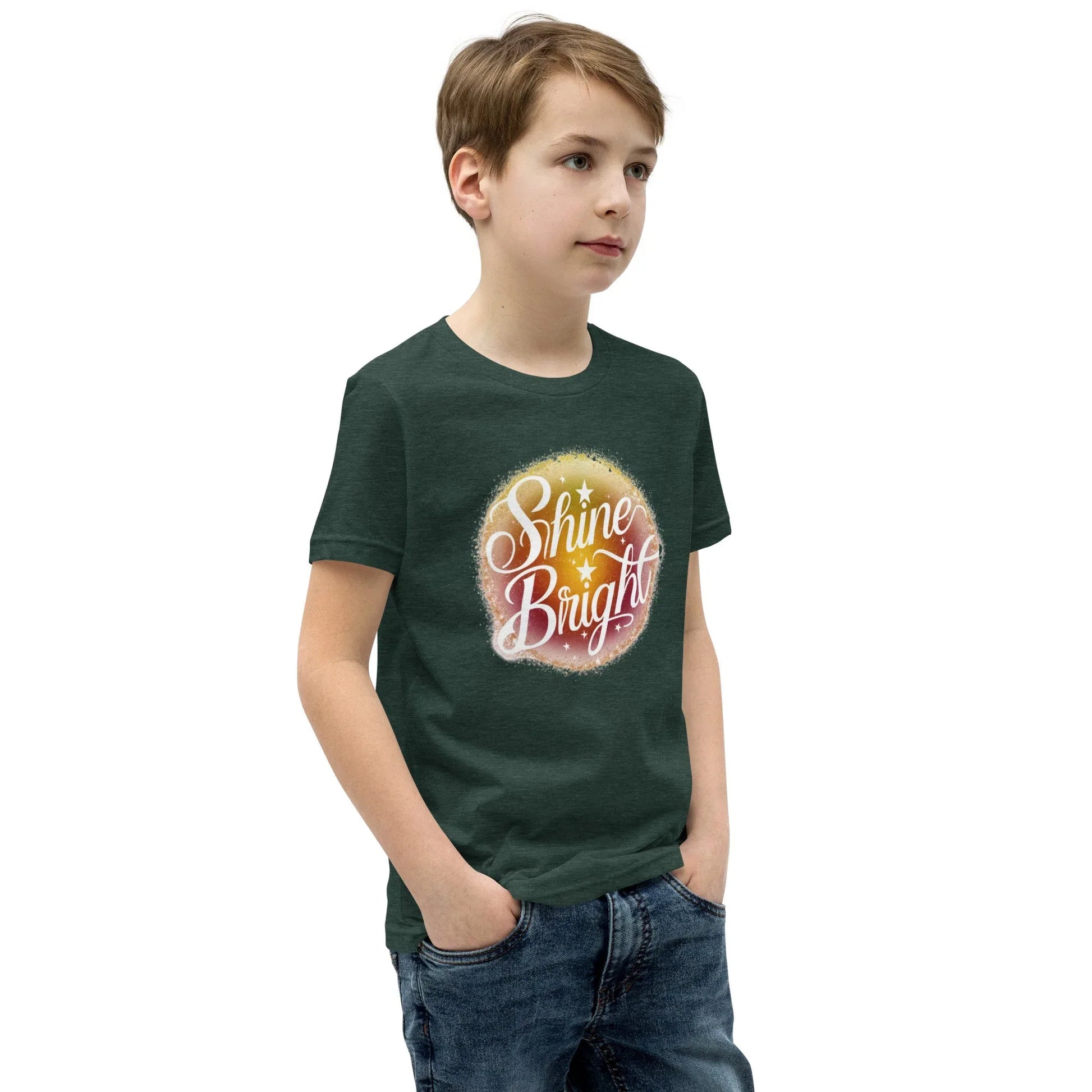 Youth Short Sleeve | Shine And Bright - T-Shirt - AwRans Clothing