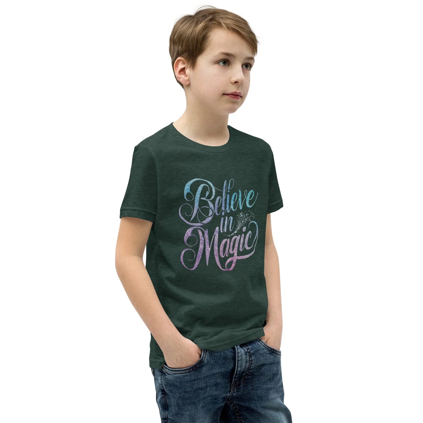 Youth Short Sleeve | BELIEVE IN MAGIC - T-Shirt - AwRans Clothing