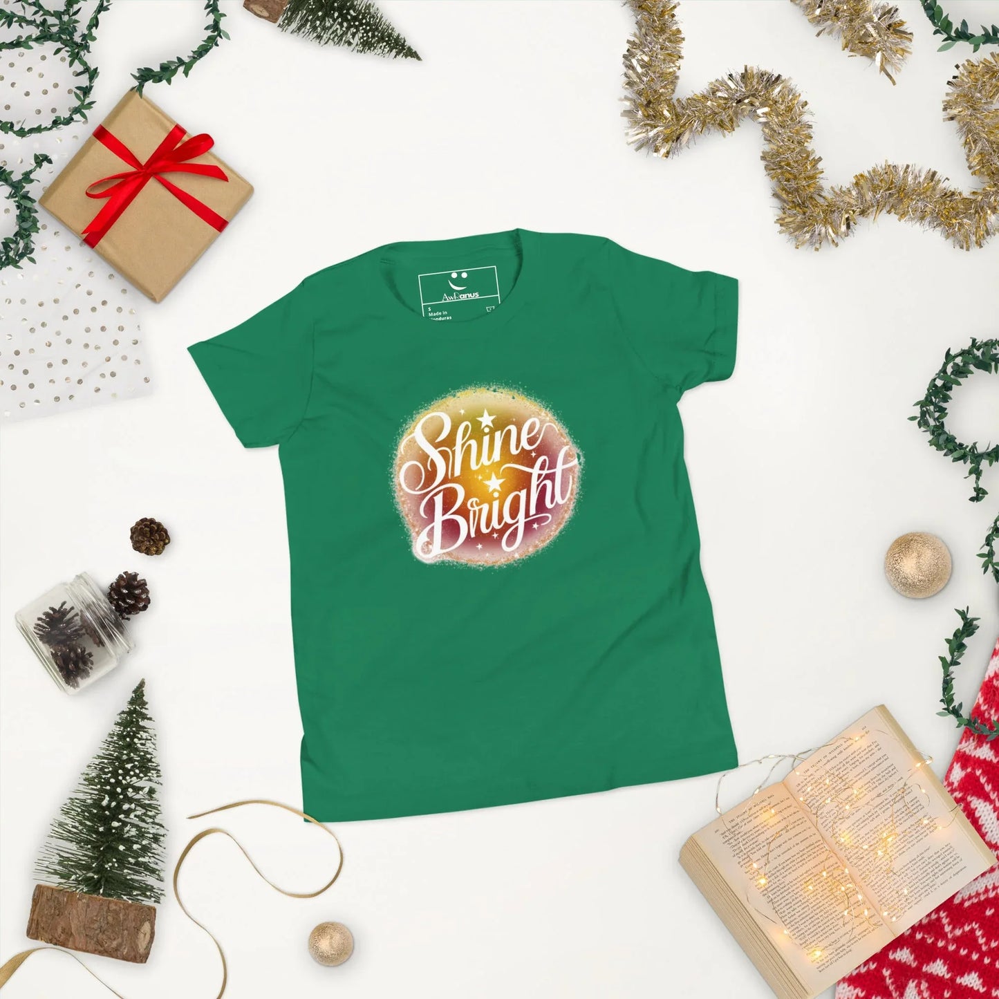 Youth Short Sleeve | Shine And Bright - T-Shirt - AwRans Clothing