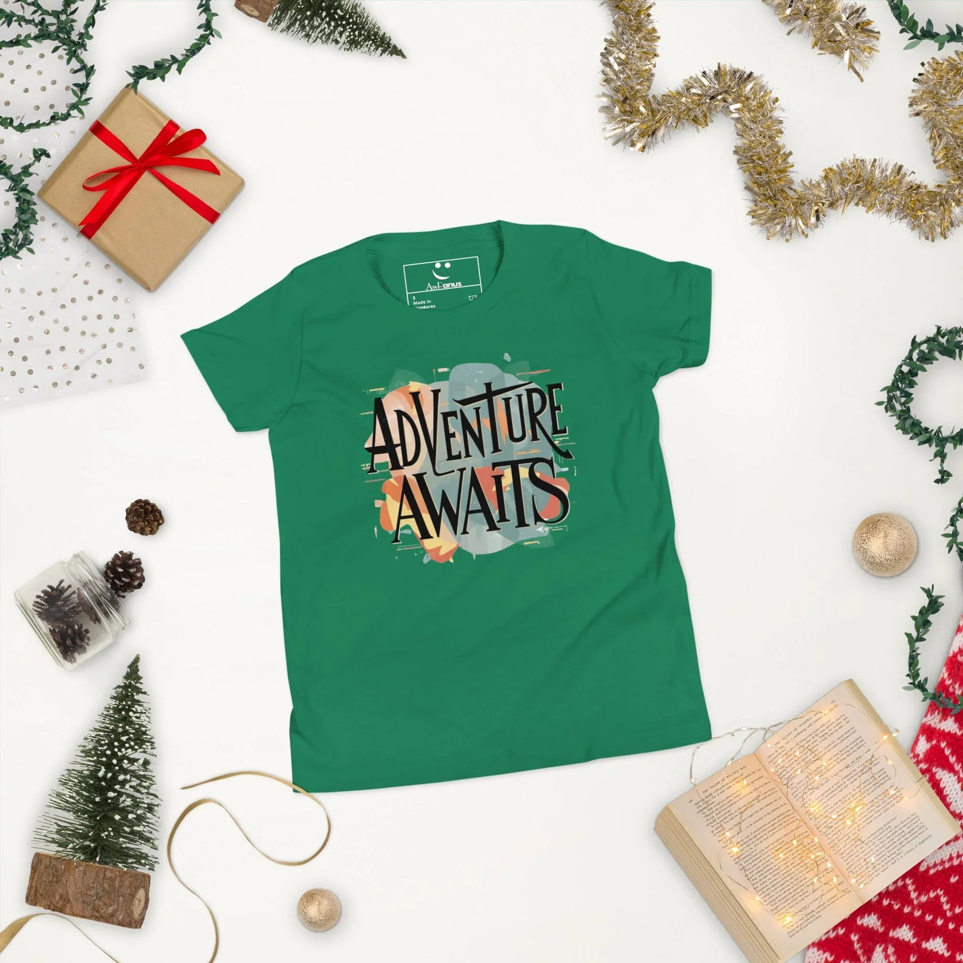 Youth Short Sleeve | Adventure Awaits - T-Shirt - AwRans Clothing