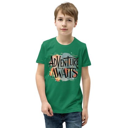 Youth Short Sleeve | Adventure Awaits - T-Shirt - AwRans Clothing