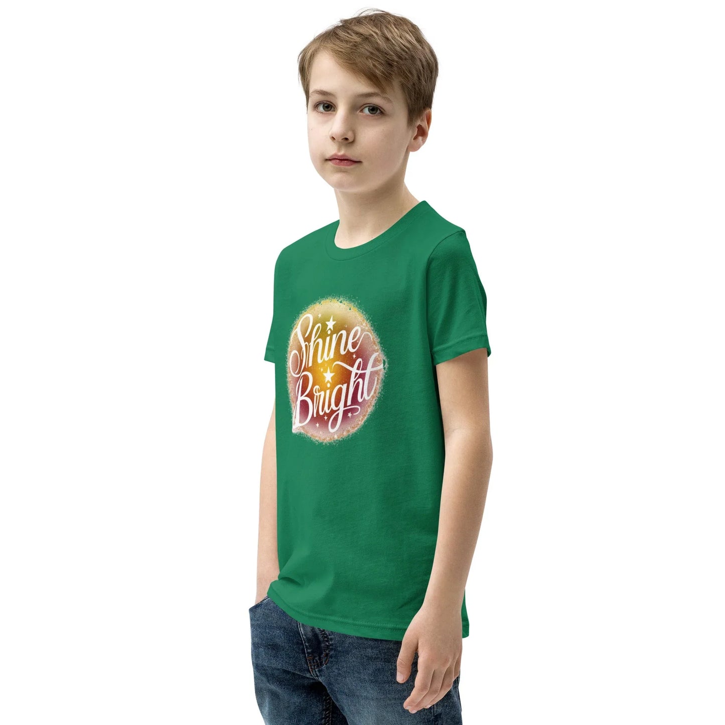 Youth Short Sleeve | Shine And Bright - T-Shirt - AwRans Clothing