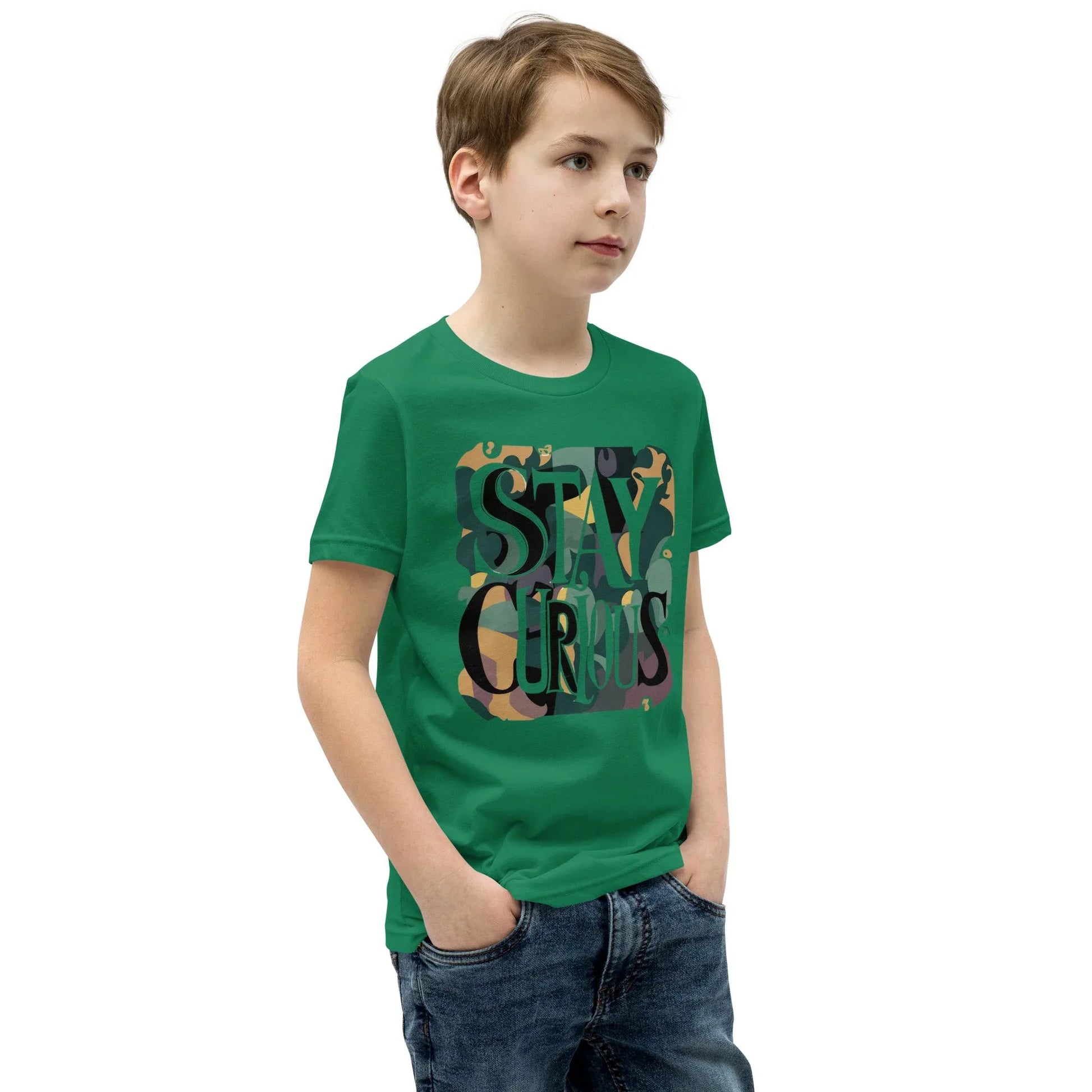 Youth Short Sleeve | Stay Curious - T-Shirt - AwRans Clothing