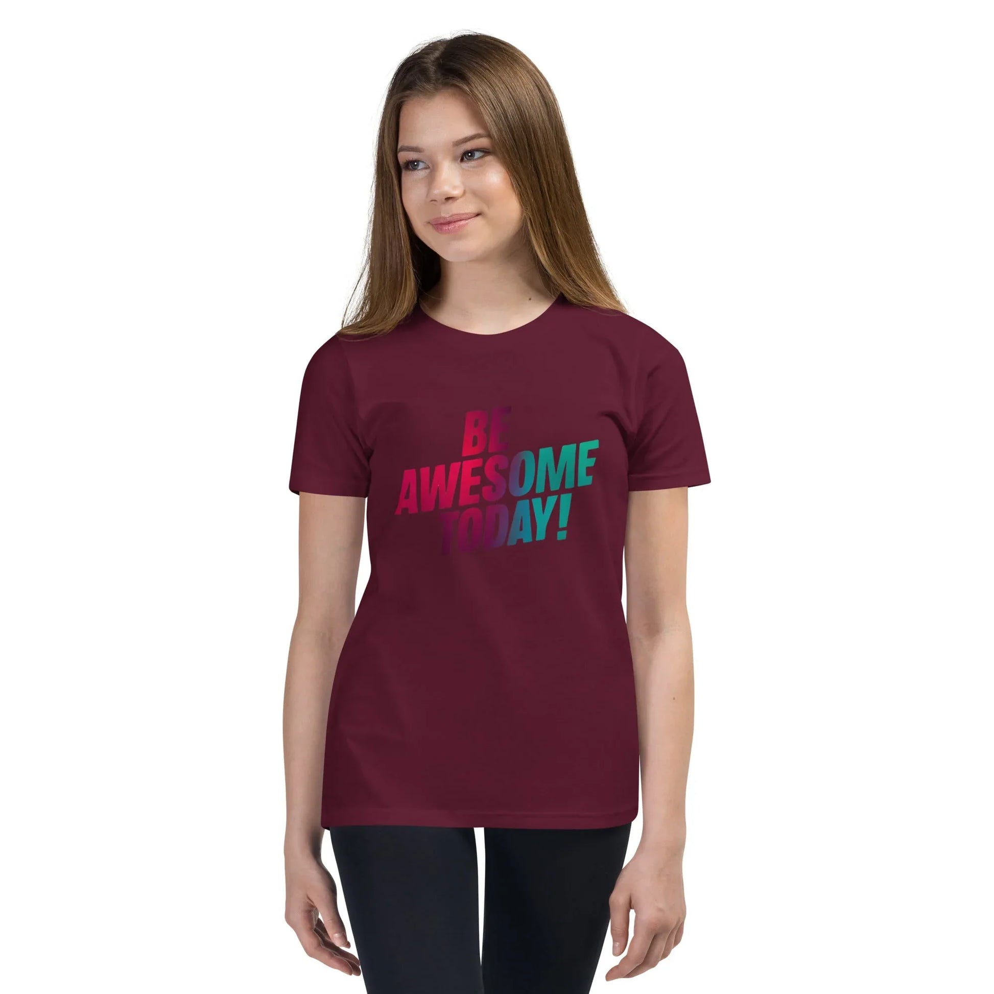 Youth Short Sleeve | BE AWESOME TODAY! - T-Shirt - AwRans Clothing