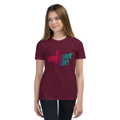 Youth Short Sleeve | BE AWESOME TODAY! - T-Shirt - AwRans Clothing