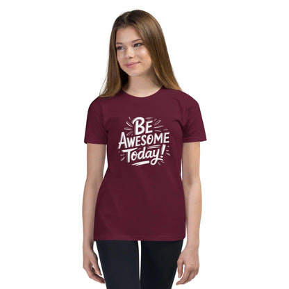 Youth Short Sleeve | BE AWESOME TODAY! - T-Shirt - AwRans Clothing