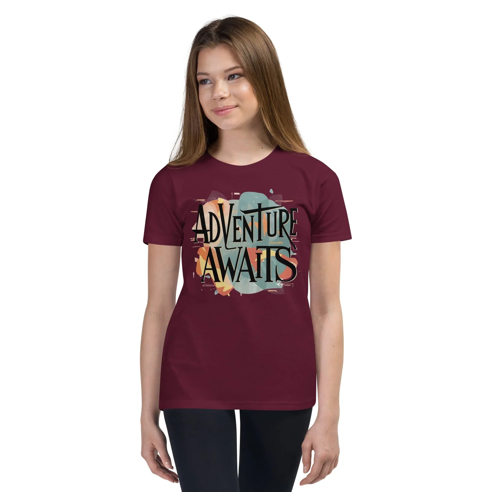 Youth Short Sleeve | Adventure Awaits - T-Shirt - AwRans Clothing
