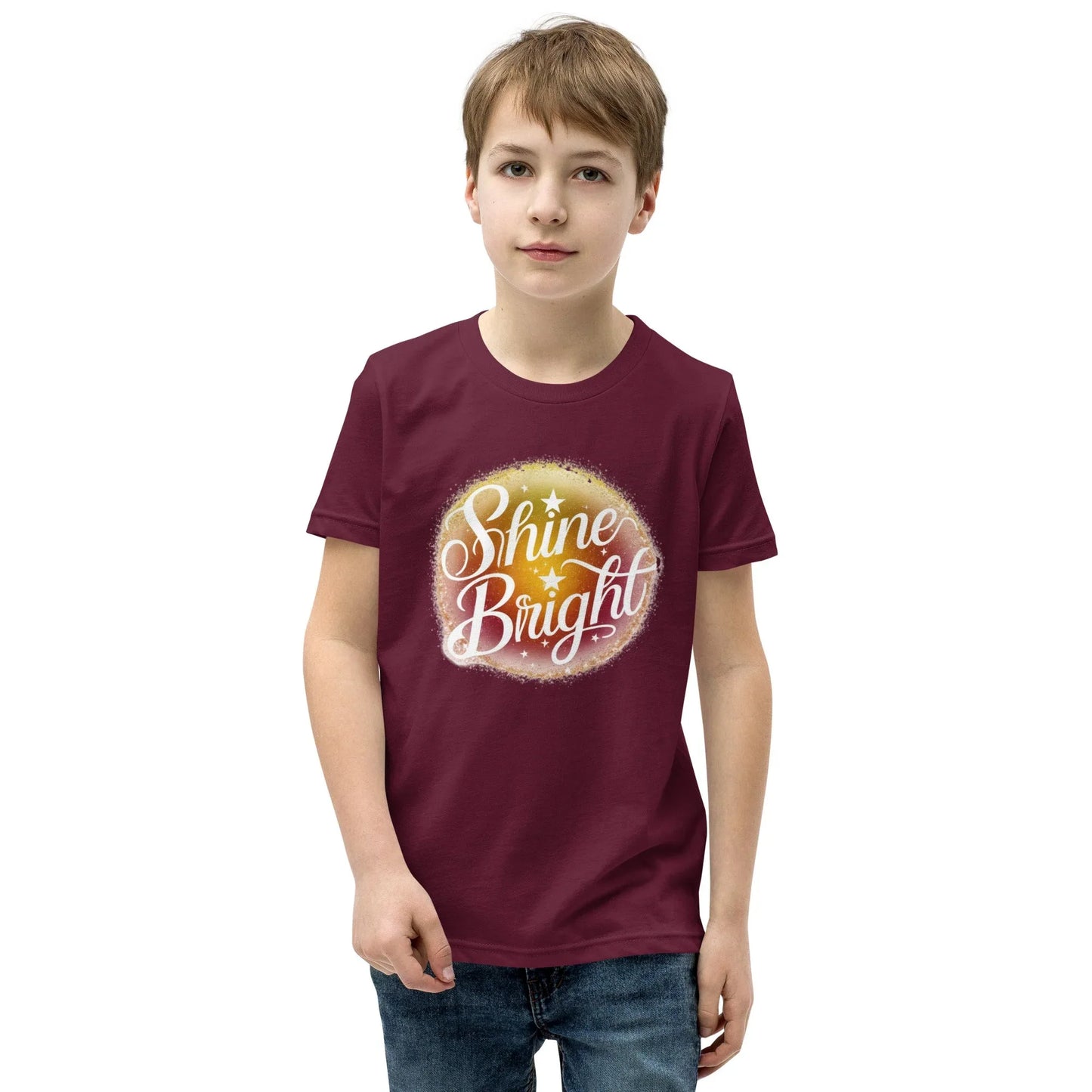 Youth Short Sleeve | Shine And Bright - T-Shirt - AwRans Clothing
