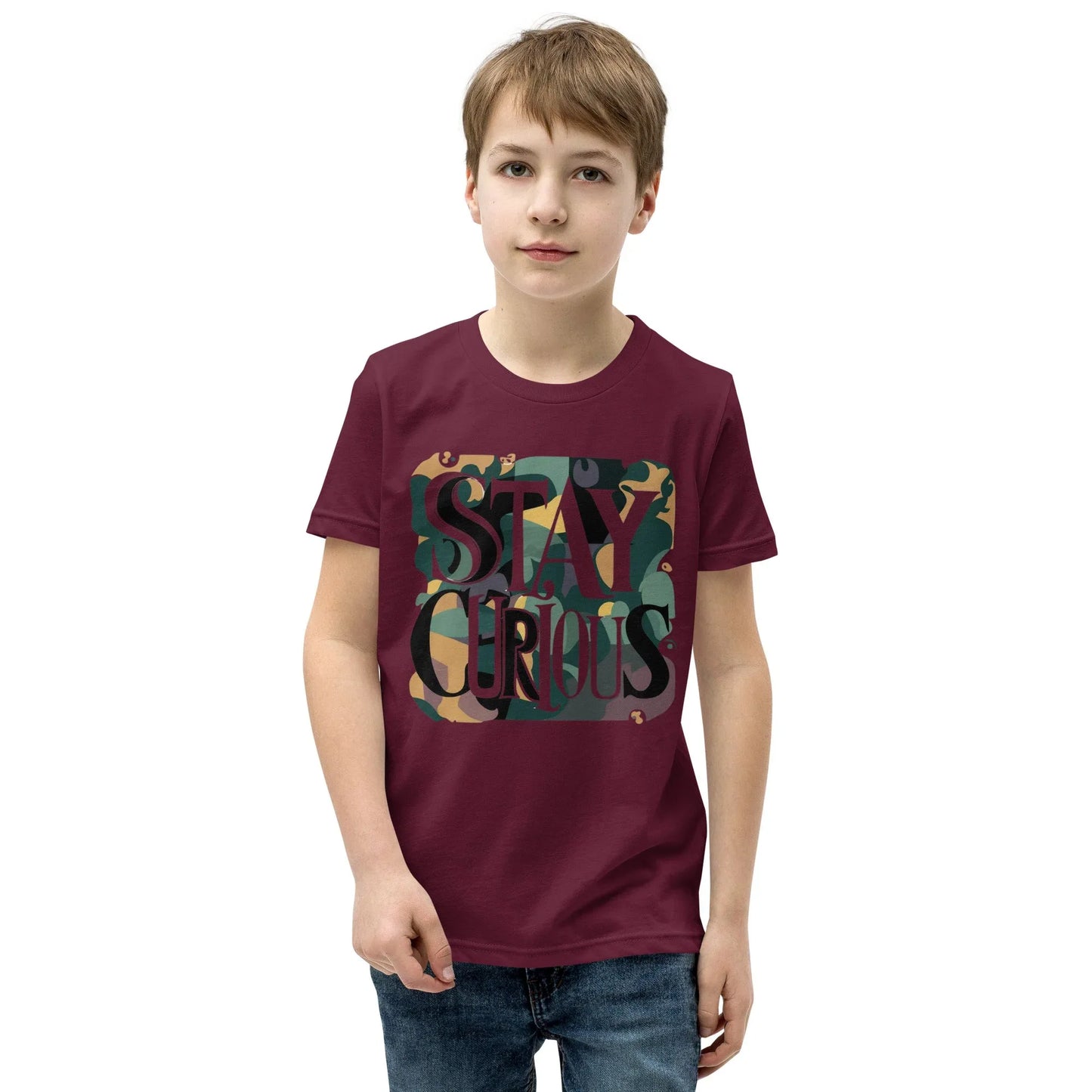 Youth Short Sleeve | Stay Curious - T-Shirt - AwRans Clothing