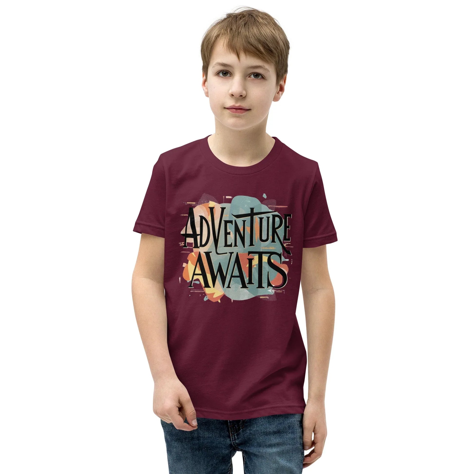 Youth Short Sleeve | Adventure Awaits - T-Shirt - AwRans Clothing
