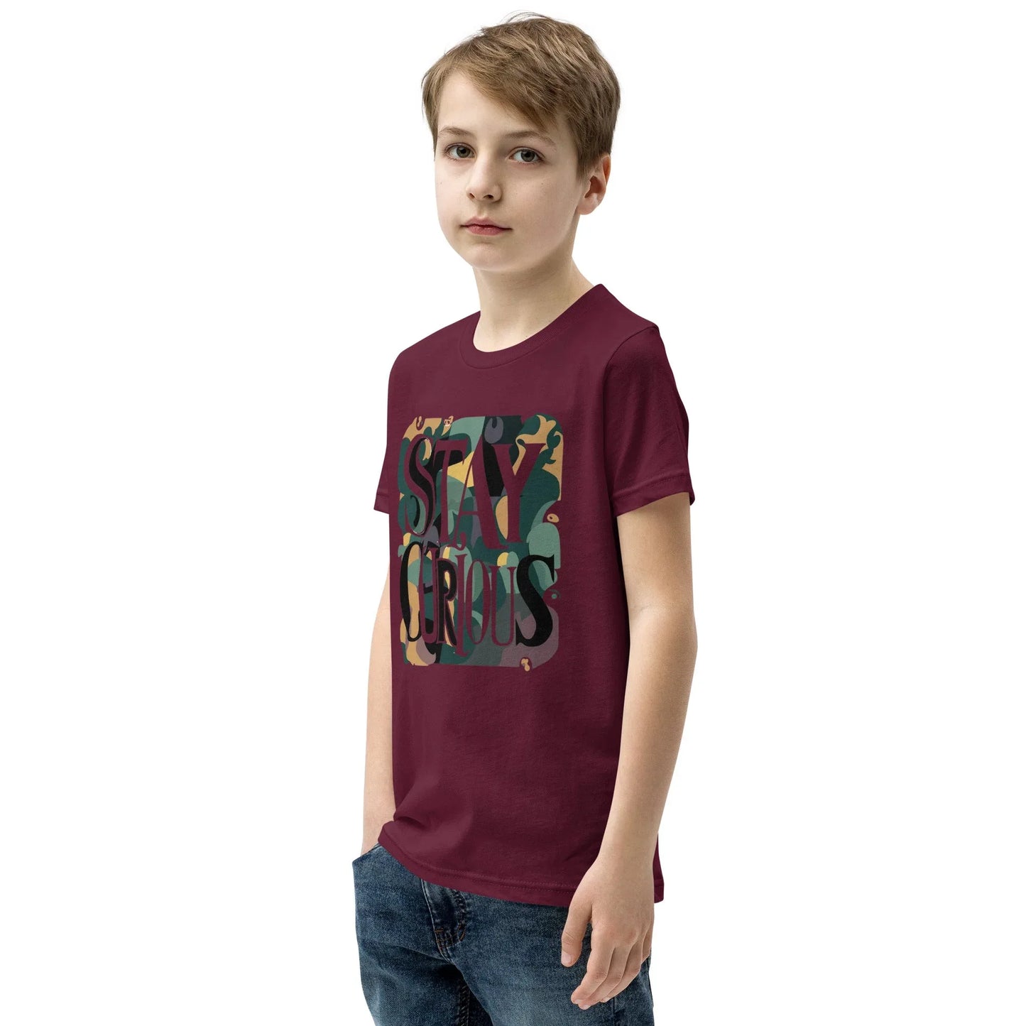 Youth Short Sleeve | Stay Curious - T-Shirt - AwRans Clothing