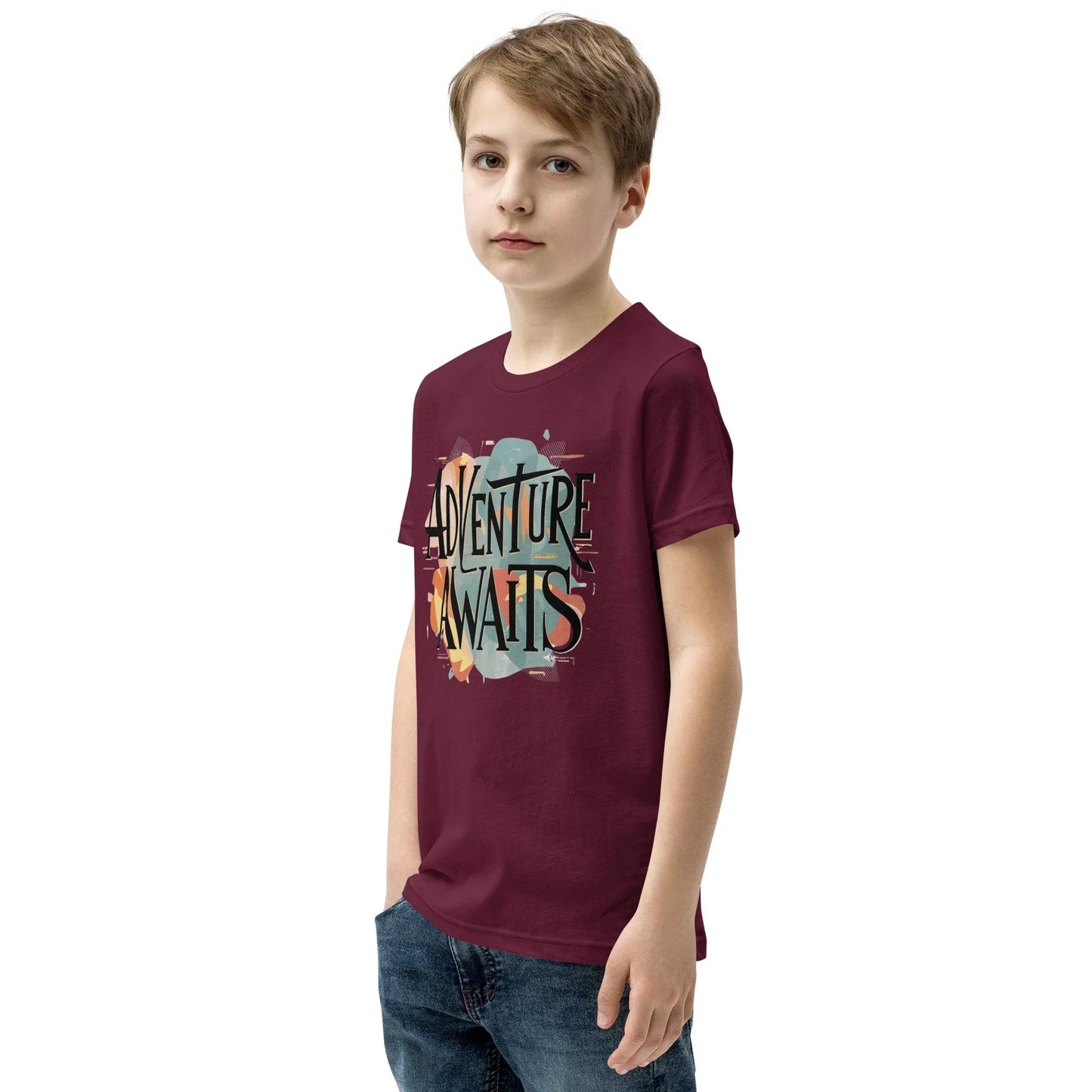Youth Short Sleeve | Adventure Awaits - T-Shirt - AwRans Clothing