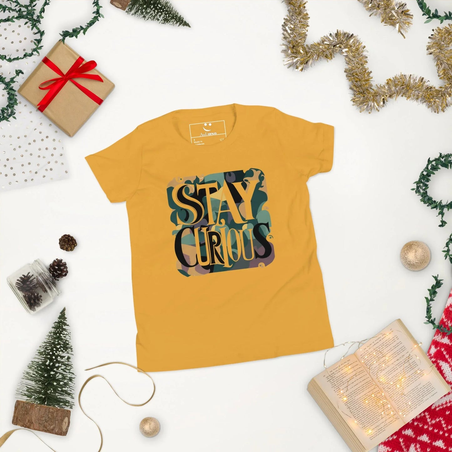 Youth Short Sleeve | Stay Curious - T-Shirt - AwRans Clothing