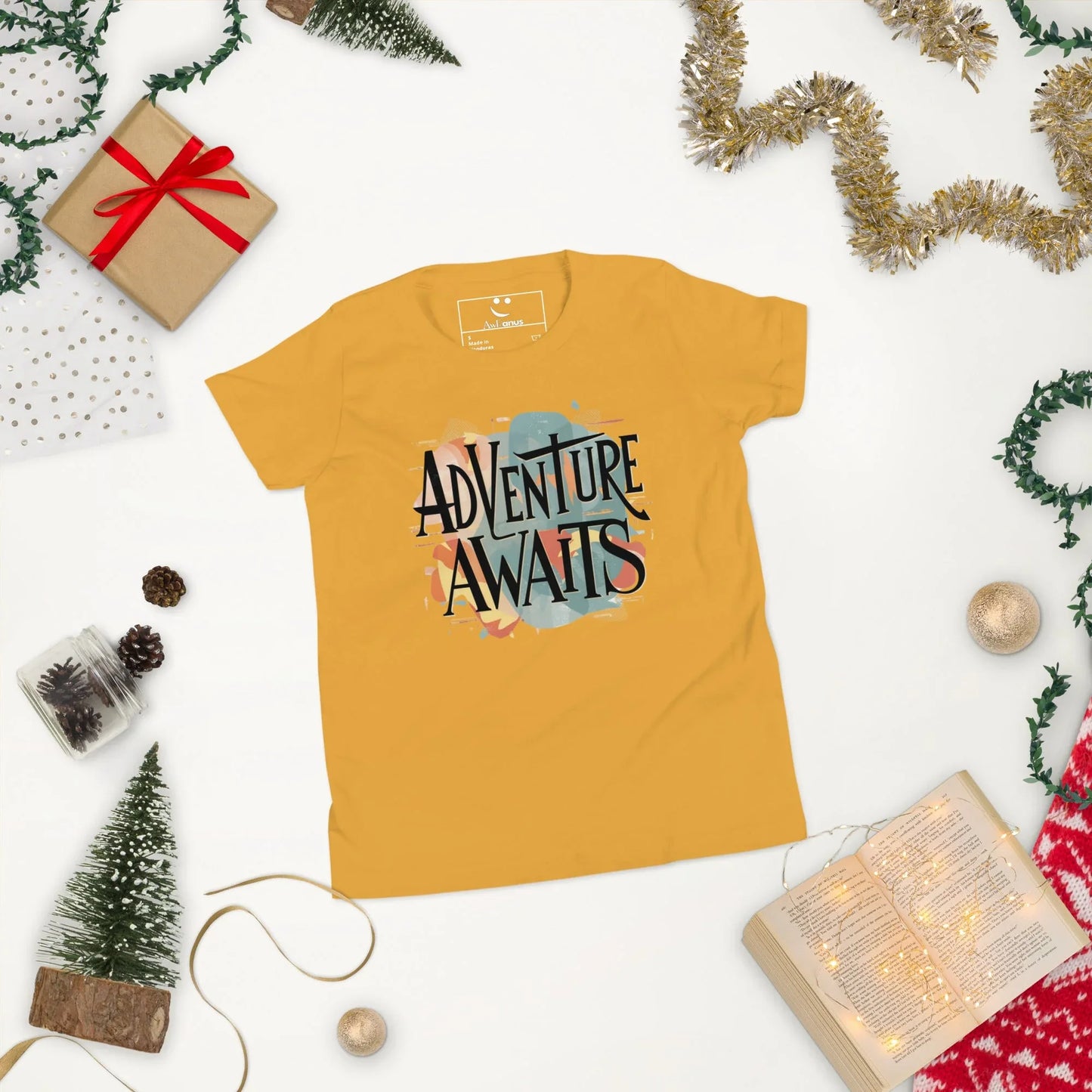 Youth Short Sleeve | Adventure Awaits - T-Shirt - AwRans Clothing