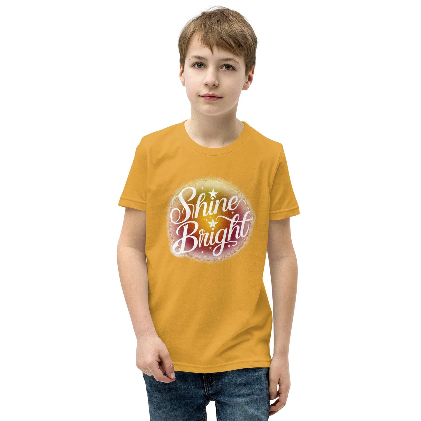 Youth Short Sleeve | Shine And Bright - T-Shirt - AwRans Clothing