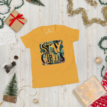Youth Short Sleeve | Stay Curious - T-Shirt - AwRans Clothing