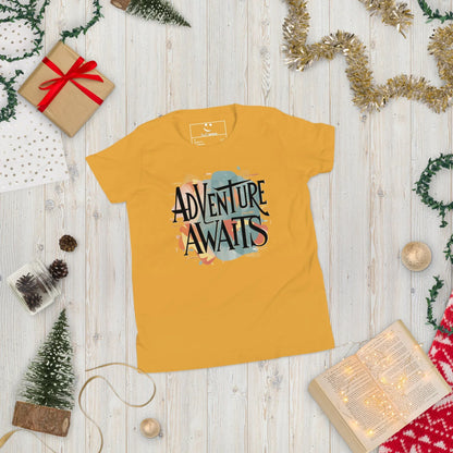 Youth Short Sleeve | Adventure Awaits - T-Shirt - AwRans Clothing
