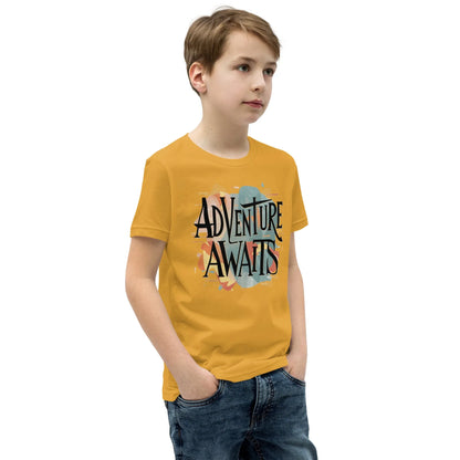 Youth Short Sleeve | Adventure Awaits - T-Shirt - AwRans Clothing