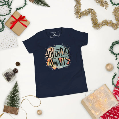 Youth Short Sleeve | Adventure Awaits - T-Shirt - AwRans Clothing
