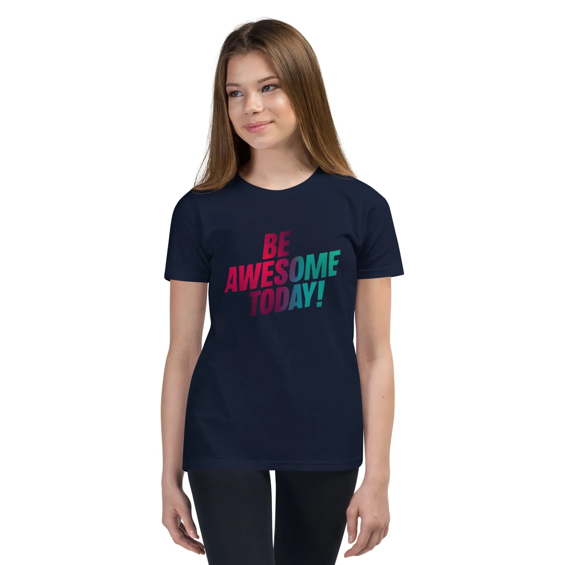 Youth Short Sleeve | BE AWESOME TODAY! - T-Shirt - AwRans Clothing