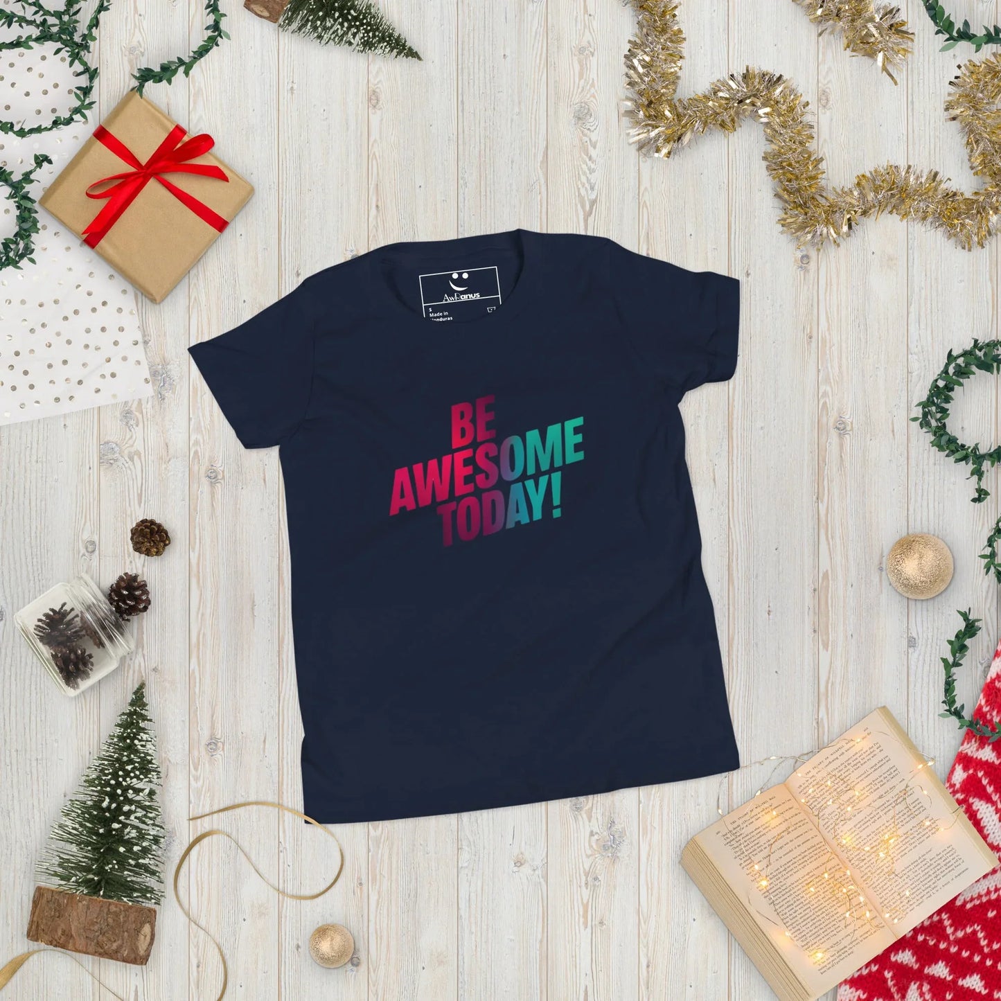 Youth Short Sleeve | BE AWESOME TODAY! - T-Shirt - AwRans Clothing