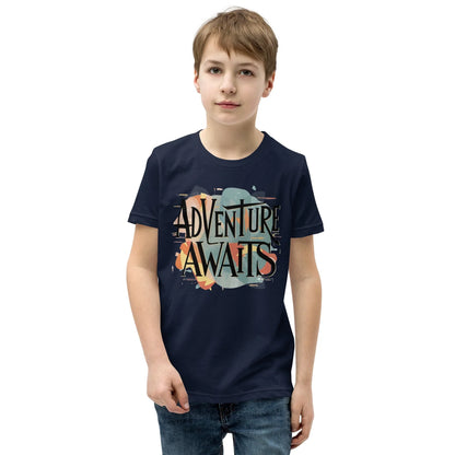 Youth Short Sleeve | Adventure Awaits - T-Shirt - AwRans Clothing