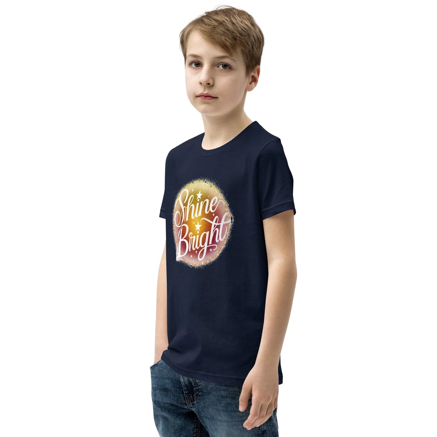 Youth Short Sleeve | Shine And Bright - T-Shirt - AwRans Clothing