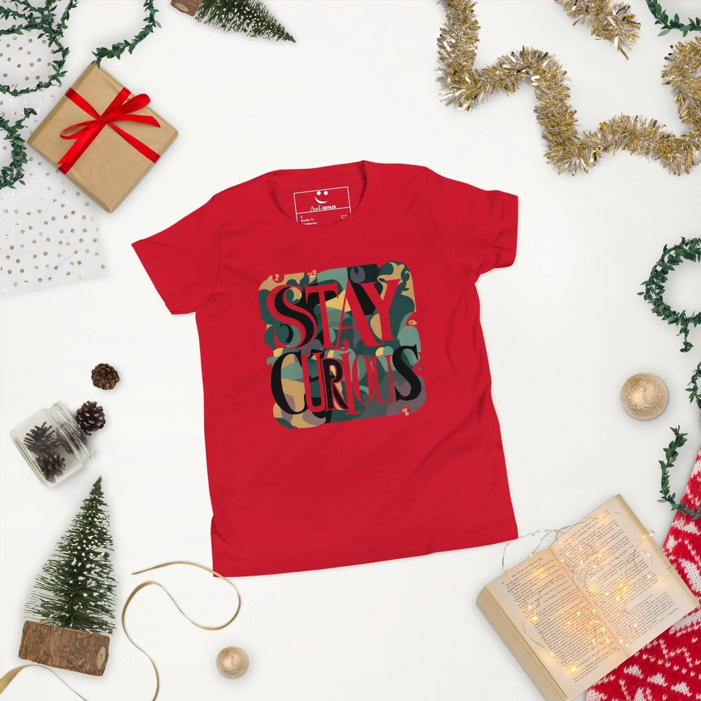 Youth Short Sleeve | Stay Curious - T-Shirt - AwRans Clothing