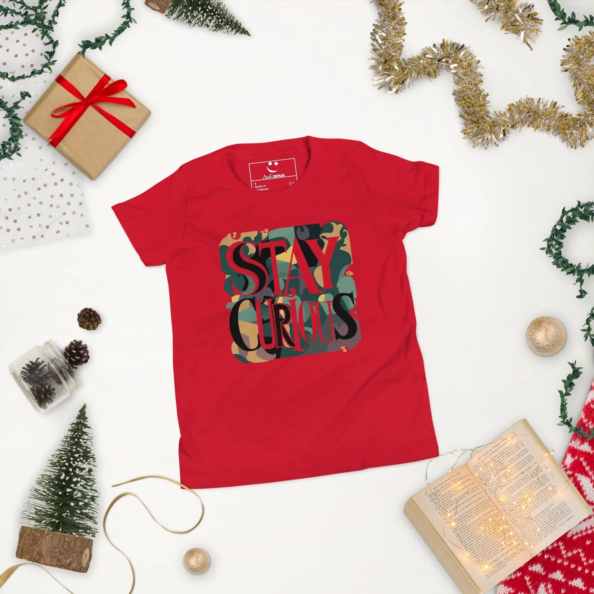 Youth Short Sleeve | Stay Curious - T-Shirt - AwRans Clothing