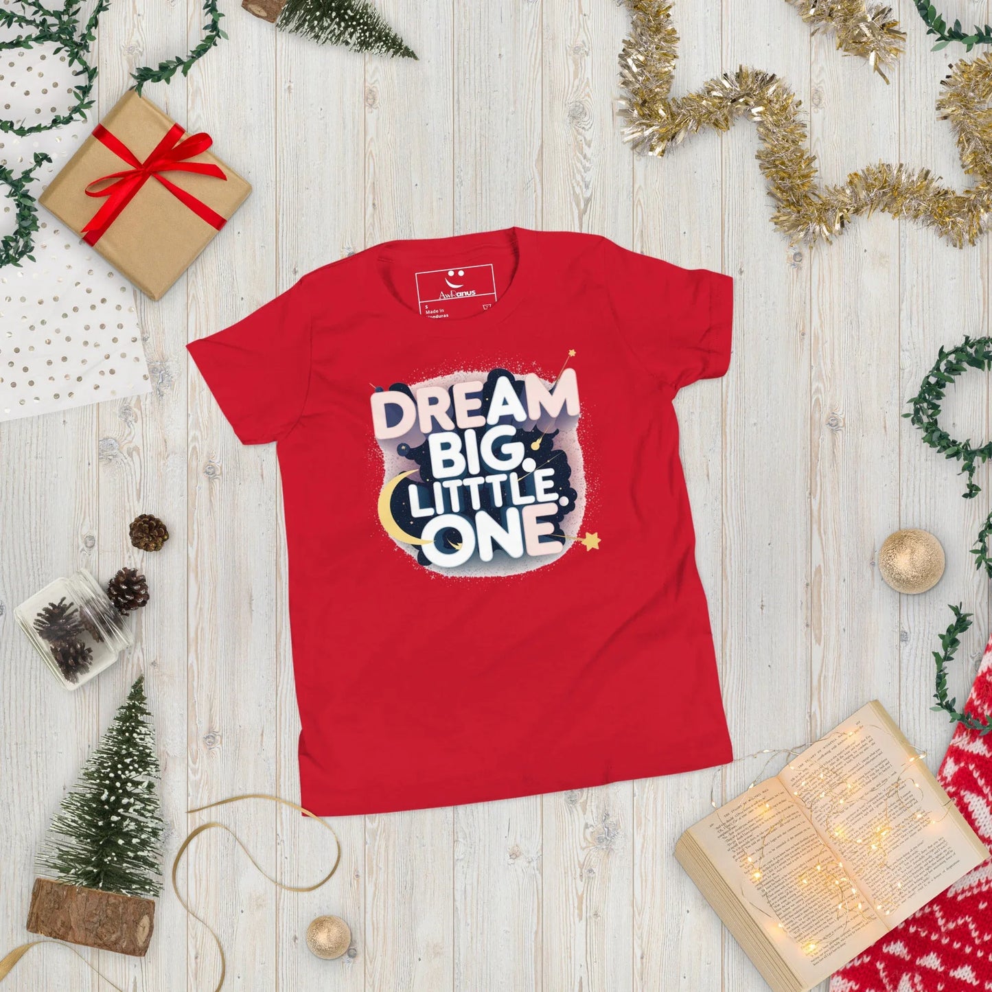 Youth Short Sleeve | DREAM BIG LITTLE ONE - T-Shirt - AwRans Clothing