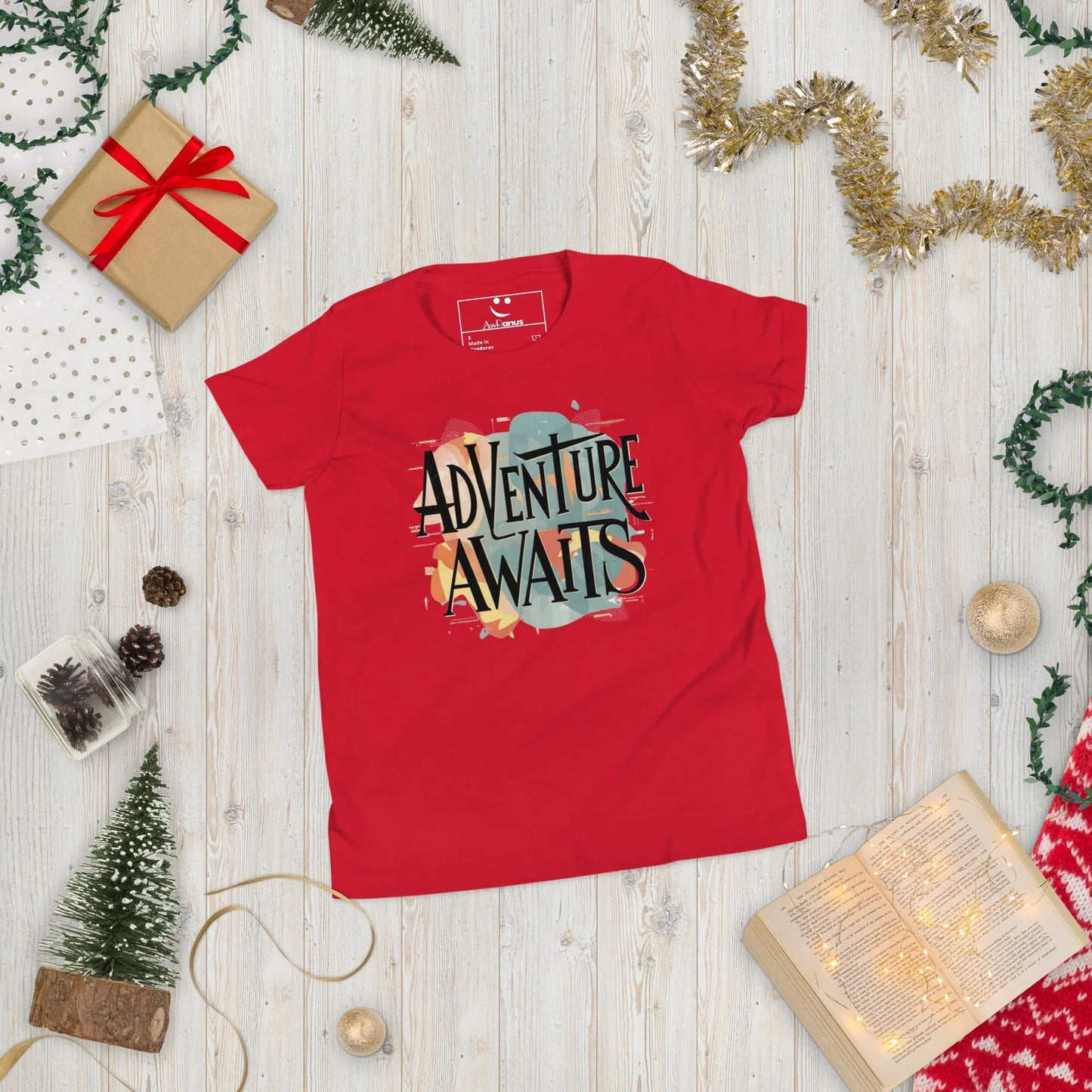 Youth Short Sleeve | Adventure Awaits - T-Shirt - AwRans Clothing
