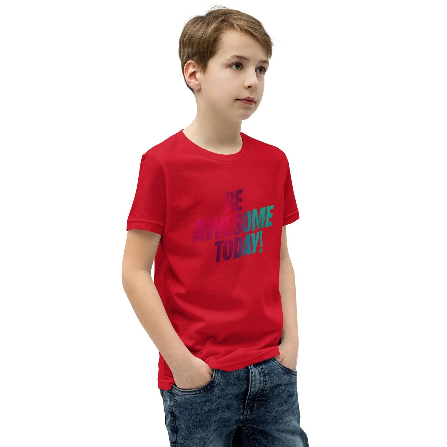 Youth Short Sleeve | BE AWESOME TODAY! - T-Shirt - AwRans Clothing